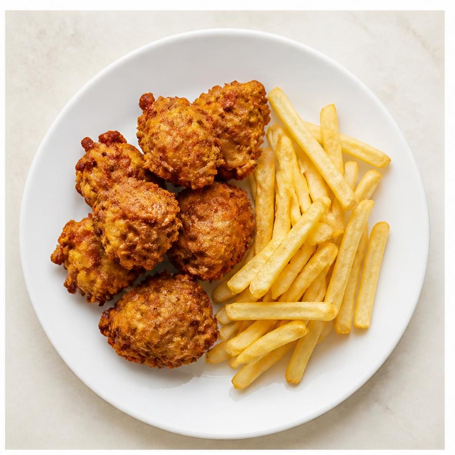 Chicken Pakora & Chips
